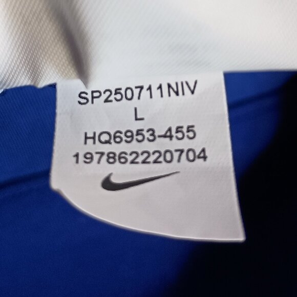 Nike 24.7 Impossibly Soft Men's Large Blue Dri-Fit 1/2 Zip Pockets Pullover - Picture 12 of 12